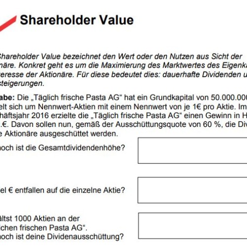 Shareholder (PDF-Arbeitsblatt)